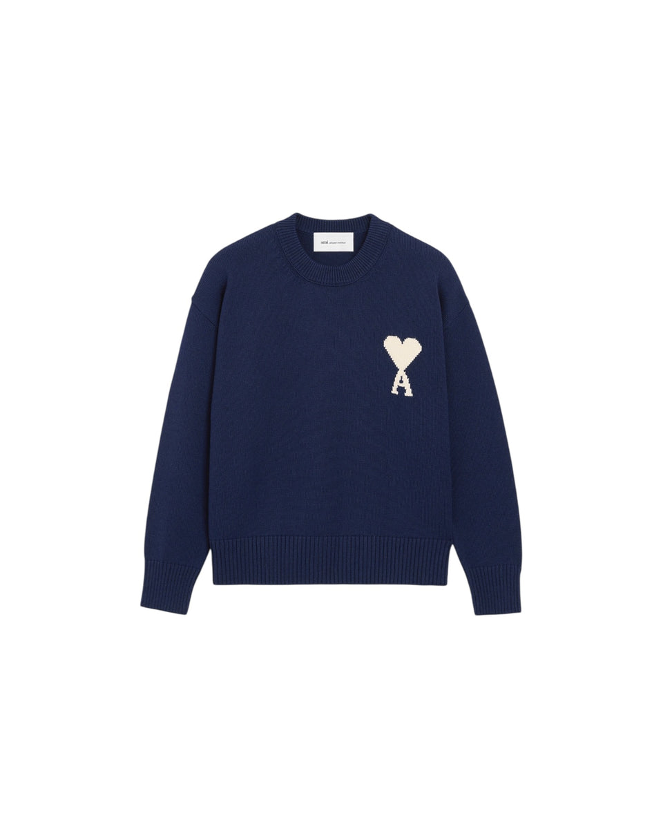 AMI PARIS AMI DE COEUR SWEATER DARK BLUE – mania-k webshop