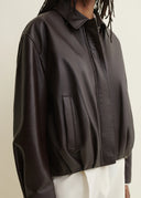 ARMA MELIS LEATHER JACKET COFFEE BEAN