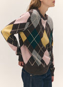 &DAUGHTER AVA ARGYLE CREWNECK PORCUPINE