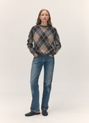 &DAUGHTER AVA ARGYLE CREWNECK GREY