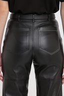 VICTORIA BECKHAM ALINA LEATHER TROUSER BLACK