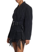 ISABEL MARANT FYMA STRIPED JACKET DARK BLUE