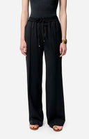 VANESSA BRUNO CLIFF WIDE LEG TROUSER BLACK