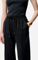 VANESSA BRUNO CLIFF WIDE LEG TROUSER BLACK