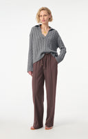 VANESSA BRUNO CLIFF TROUSER CHOCOLAT BROWN