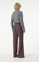 VANESSA BRUNO CLIFF TROUSER CHOCOLAT BROWN