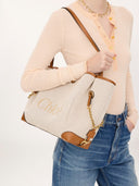 CHLOÉ CLOVER TOTE BAG CLAY BROWN