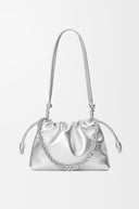 LOEWE LAMINATED FLAMENCO PURSE METALLIC