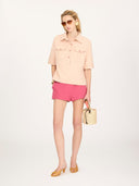 CHLOÉ POLO SHIRT BISCUIT PINK