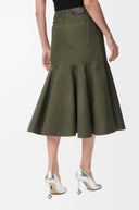 LOEWE MIDI SKIRT KHAKI