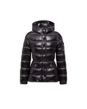 MONCLER BARANTE HOODED SHORT DOWN JACKET BLACK