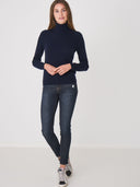 REPEAT PULL TURTLENECK NAVY