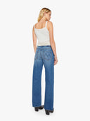 MOTHER THE DODGER FLOOD DENIM GREEN THUMB