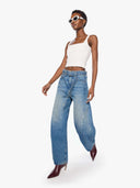 MOTHER THE BELTED SPOONFUL NERDY DENIM TOOTSIE