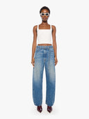 MOTHER THE BELTED SPOONFUL NERDY DENIM TOOTSIE