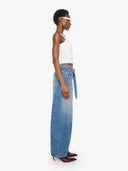 MOTHER THE BELTED SPOONFUL NERDY DENIM TOOTSIE