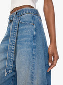 MOTHER THE BELTED SPOONFUL NERDY DENIM TOOTSIE