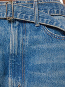 MOTHER THE BELTED SPOONFUL NERDY DENIM TOOTSIE