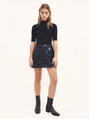 COURRÈGES REEDITON VINYL SKIRT NAVY