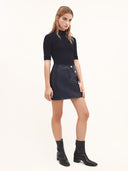 COURRÈGES REEDITON VINYL SKIRT NAVY