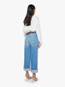 MOTHER THE SMOOTHIE CROP CUFF DENIM
