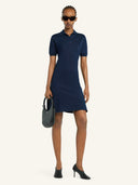 COURRÈGES PIQUE POLO DRESS NAVY