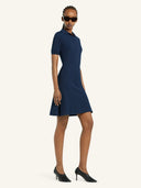 COURRÈGES PIQUE POLO DRESS NAVY
