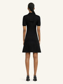 COURRÈGES PIQUE POLO DRESS BLACK