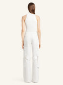 COURRÈGES HERITAGE KNIT TOP NATURAL