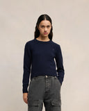 AMI PARIS AMI DE COEUR TONAL PULL NAVY