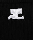 COURRÈGES REEDITION KNITTED TANK TOP BLACK