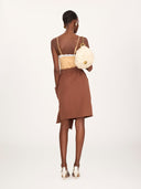 CHLOÉ PENCIL SKIRT PLAIN BROWN