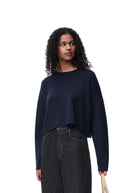 LOEWE CROPPED ANAGRAM PULL BLUE