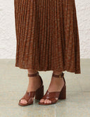 ZIMMERMANN EDDIE SANDAL 8,5CM PECAN