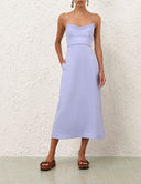 ZIMMERMANN LUNA MIDI DRESS SKY BLUE