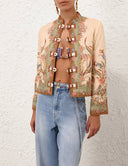 ZIMMERMANN INDRA BOMBER JACKET MULTICOLOR