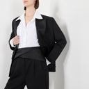 VICTORIA BECKHAM WAIST BELT BASQUE DETAIL BLACK
