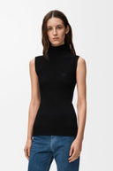 LOEWE HIGH NECK TOP BLACK