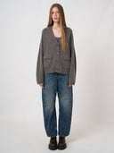 REPEAT OVSD CARDIGAN ROCK