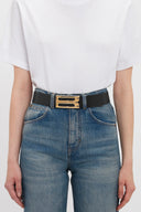 VICTORIA BECKHAM JUMBO BELT 3,8 CM BLACK