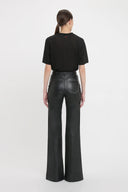 VICTORIA BECKHAM ALINA LEATHER TROUSER BLACK