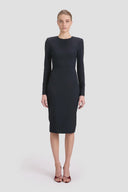 VICTORIA BECKHAM T-SHIRT DRESS NAVY