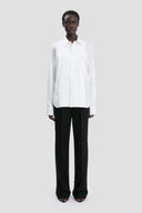 VICTORIA BECKHAM PIN TUCK DETAIL SHIRT WHITE