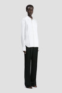 VICTORIA BECKHAM PIN TUCK DETAIL SHIRT WHITE