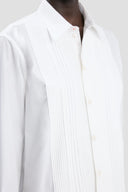 VICTORIA BECKHAM PIN TUCK DETAIL SHIRT WHITE