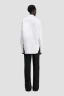 VICTORIA BECKHAM PIN TUCK DETAIL SHIRT WHITE