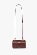 VICTORIA BECKHAM VANITY CROSSBODY BAG BURGUNDY