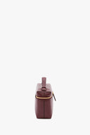 VICTORIA BECKHAM VANITY CROSSBODY BAG BURGUNDY
