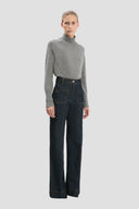 VICTORIA BECKHAM ALINA TROUSER INDIGO RINSE