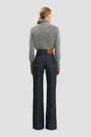 VICTORIA BECKHAM ALINA TROUSER INDIGO RINSE